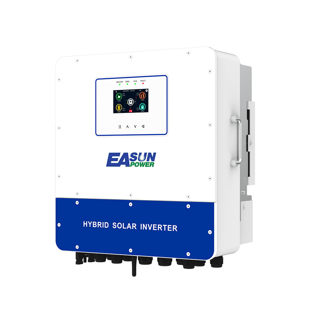 Easun 6kW 48V Hybrid-Solarwechselrichter mit dualem MPPT, Batterieeinspeisung, IP65-Schutzklasse und integriertem WLAN