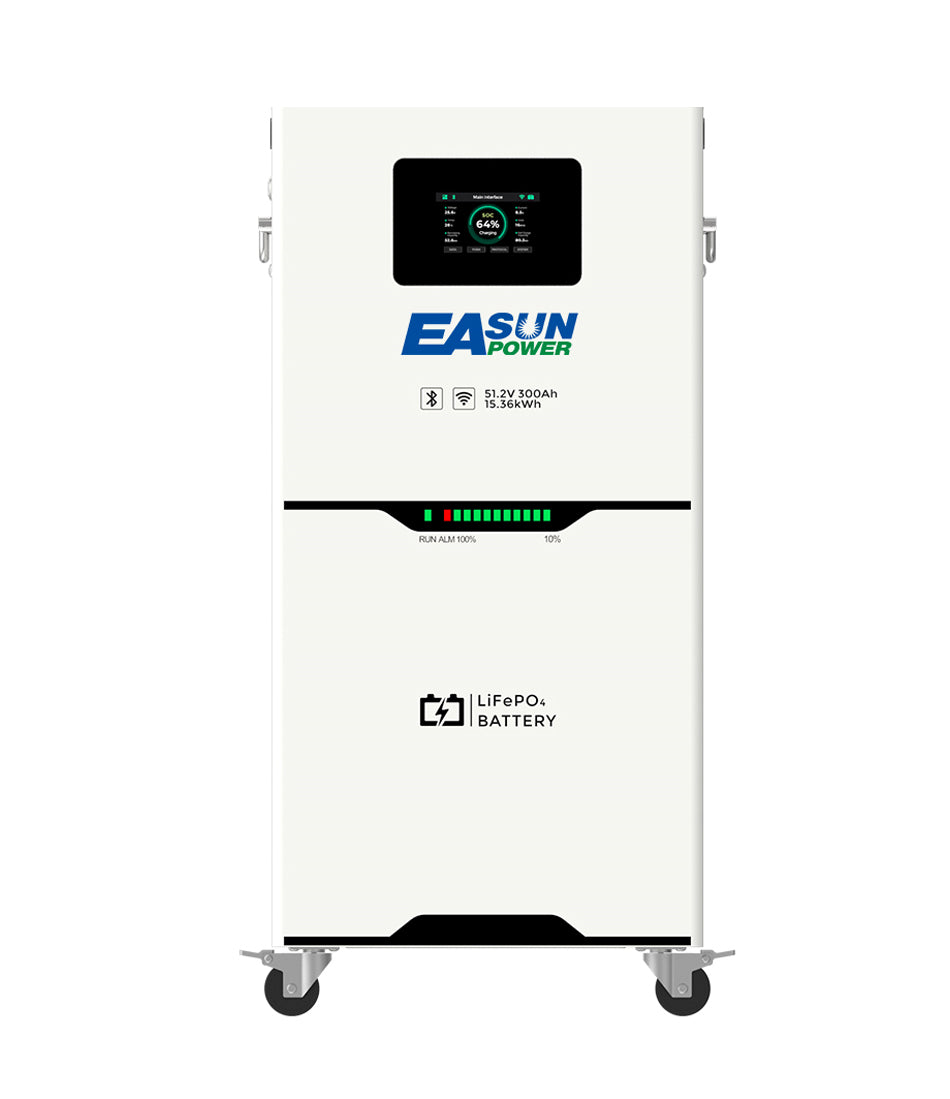 EasunPower 12kW Wechselrichter + 15kWh Batterie 150A ToU WLAN 51.2V 300Ah integriertes BMS