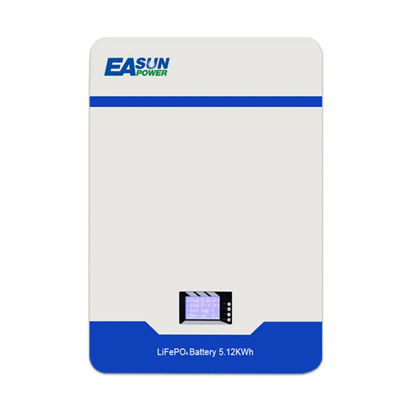 EASUN 51.2V 100Ah LiFePO4 Wandmontage Akku – 5 kW Output, 6000+ Zyklen, EU-Versand