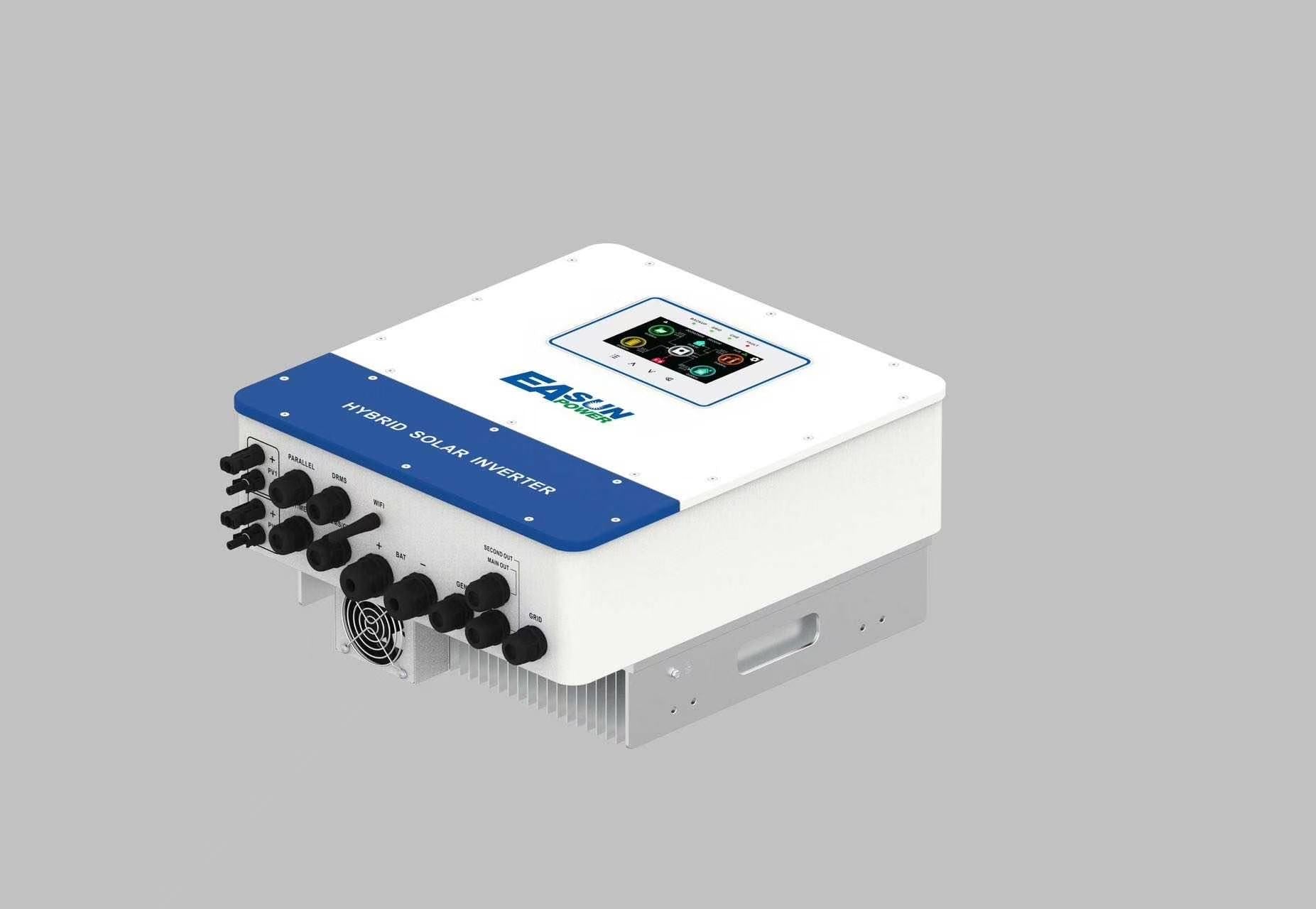 Easun 6kW 48V Hybrid-Solarwechselrichter mit dualem MPPT, Batterieeinspeisung, IP65-Schutzklasse und integriertem WLAN