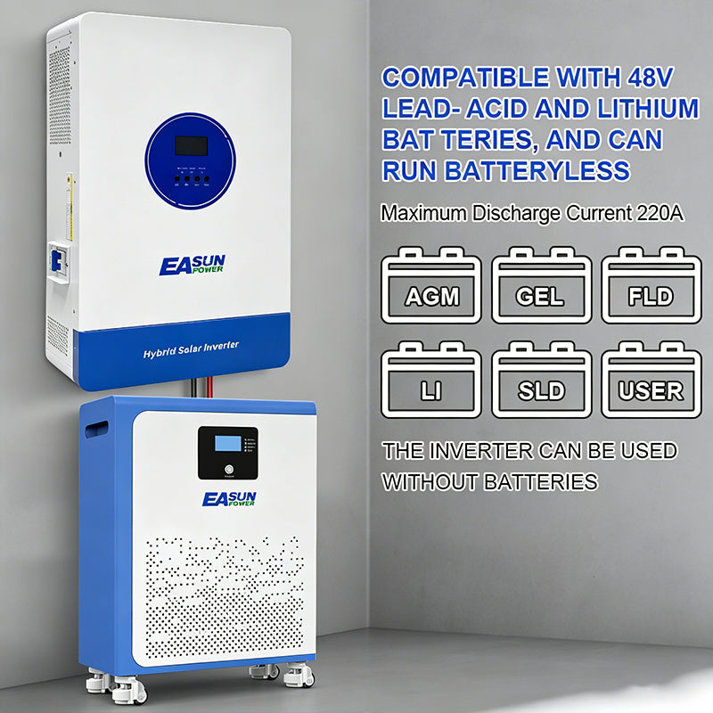 EASUN 11 kW Off-Grid Hybrid-Inverter – Dual-MPPT 160A, BMS & WLAN-Monitoring